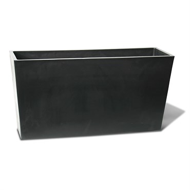 Algreen 31"x10"x16" Tall Patio Planter Black