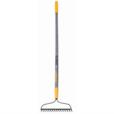 Ames True Temper 16 Tine Weld Bow Rake w/ Wood Handle
