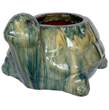 MCarr 13.4" Turtle Planter Navy Cream