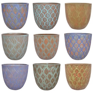 MCarr 81pc Round Planter Pallet Mixed Colors