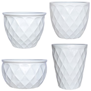 MCarr 26pc Teardrop Planter Pallet Glossy White