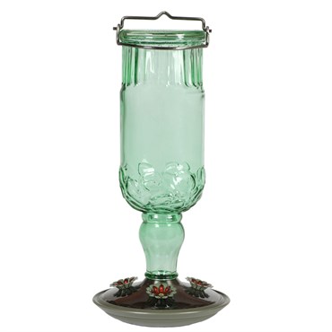 Perky Pet 24oz Bottle Hummingbird Feeder Green Antique 2/CS