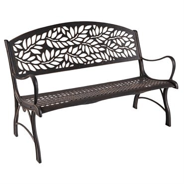 Painted Sky Bench Flora Iron