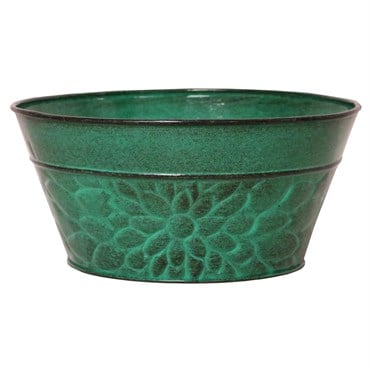 Robert Allen 8" Laurel Bowl Planter Aqua