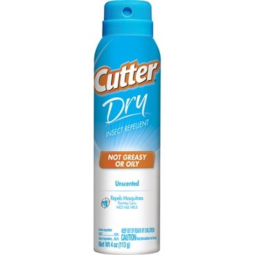 Cutter 4oz Dry Insect Repellent Aerosol 10% Deet