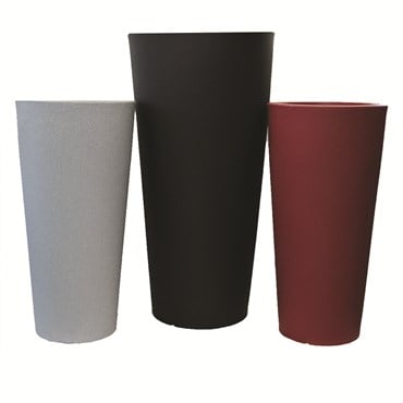Tusco 20" Cosmo Round Planter Black
