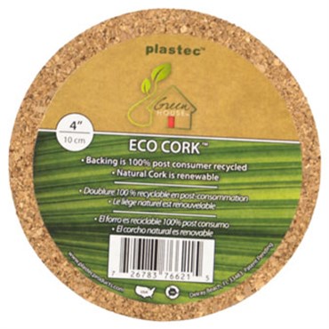 Plastec 4" Eco Real Cork Mat