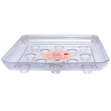 CWP 12" Square Carpet Saver Heavy Footed Saucer