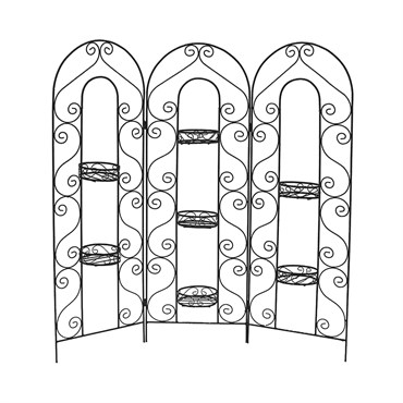 Deer Park 7 Pot Screen Planter Black