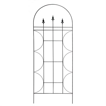 Deer Park 48" x 18" Finial Trellis Black