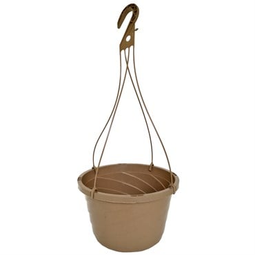 Grower Select 12.00 Twist Hanging Basket 2.32gal Mocha Bulk 1932/PL Cap Dish and Hanger sold Separate