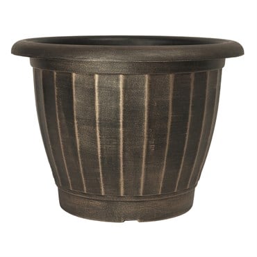 Grower Select 17.00 Castella Planter Brushed Champagne 7gal 29/CS - 17.3in OD x 12.6in H