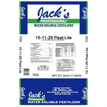 Jacks Prof 15-11-29 Peat-Lite 25Lb (80/Pl) HAZ