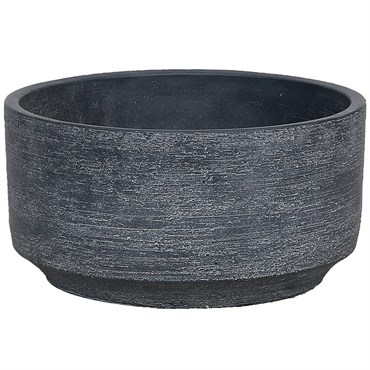 MCarr 6" Low Round Planter Gray