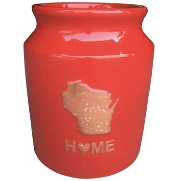 MCarr 24pc Wisconsin State Churn Planter Pallet Scraped Red