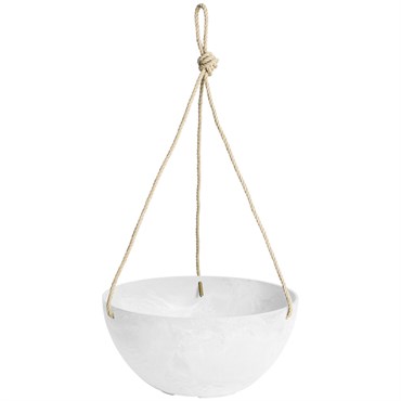 Artstone Napa 12" Hanging Bowl White