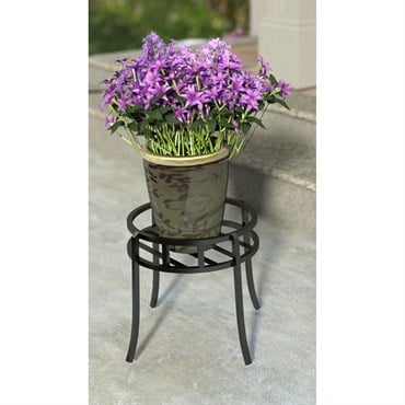 Panacea 10.5" Contemp Plant Stand Black