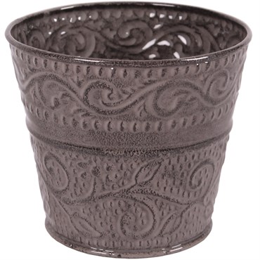 Robert Allen 4" Ensley Planter Pebble
