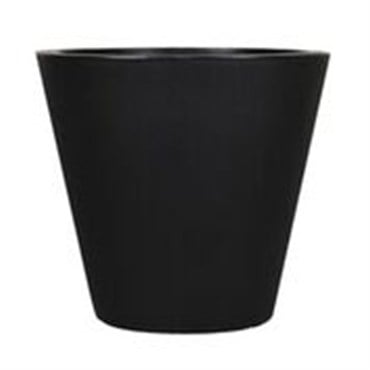 Tusco 24" Cosmo Round Planter Black