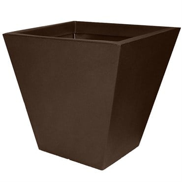 Tusco 18" Cosmo Square Planter Espresso