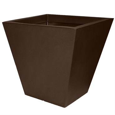 Tusco 22" Cosmo Square Planter Espresso