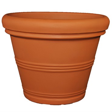 Tusco 15.5" Rolled Rim Planter Terra Cotta