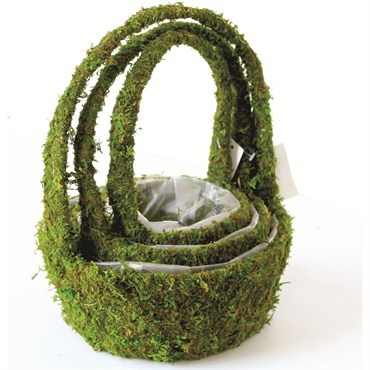 SuperMoss 3PC Set Deco Basket Miramonte
