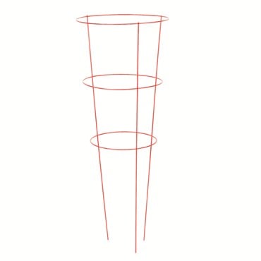 Panacea 42" Red Tomato Cage 3 Leg 3 Ring