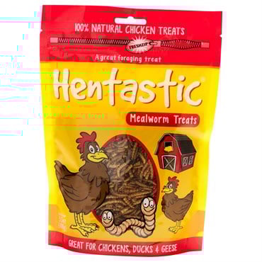 Unipet 3.5oz Hentastic Dried Mealworm Ziplock Pack