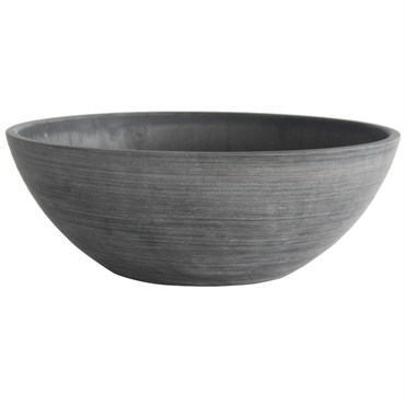 Algreen 10"x3.75" Bowl Planter Charcoal