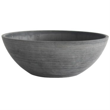 Algreen 12"x4.5" Bowl Planter Charcoal