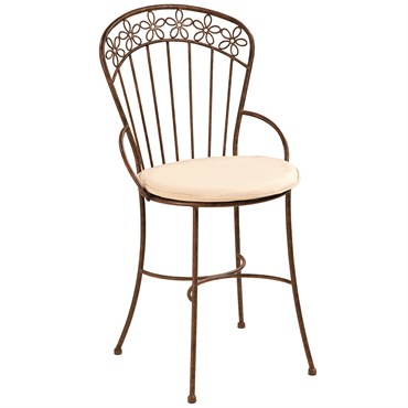 Deer Park Daisy Ribbon Chair With Cushion Black
