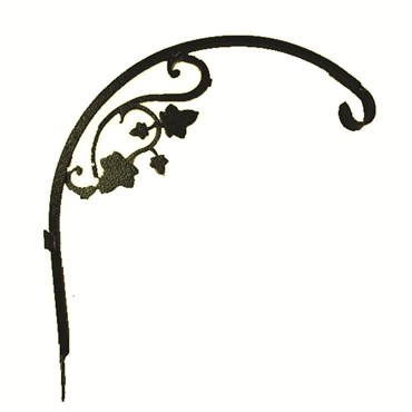 Hookery 16" Green Hanger With Scroll