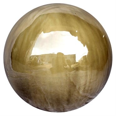 MCarr 10" Sphere Brown Cream