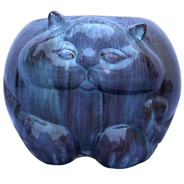 MCarr 13.4" Cat Planter Desert Blue