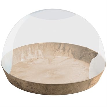 Artstone 10" Napa Terrarium Taupe
