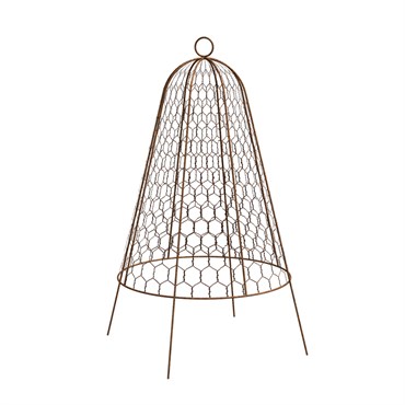 Panacea 20" Grdn Cloche Plant Protector Bell Rust