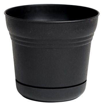 Bloem 10" Saturn Planter Black
