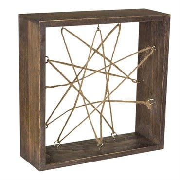 SSI 7" Air Plant Wood Frame Natural Wood