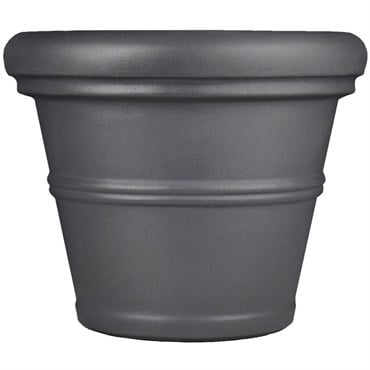 Tusco 24.5" Rolled Rim Planter Slate