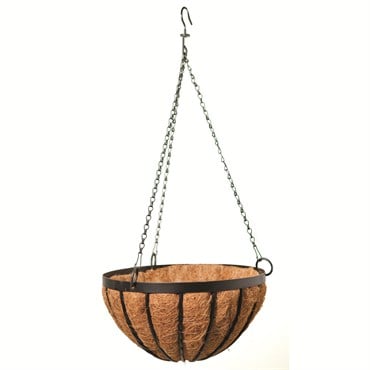 Panacea 14" Black Cotswold Hanging Basket