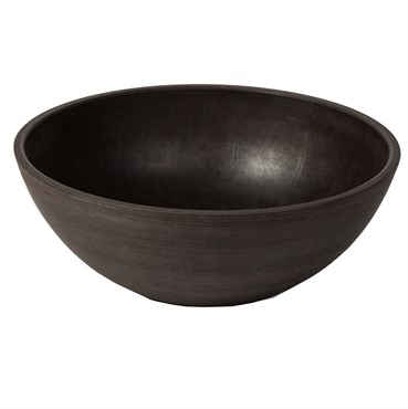 Algreen 12"x4.5" Bowl Planter Brown