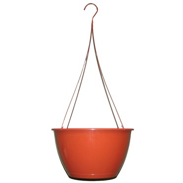 Bld 14.00 SL Hanging Basket W/TERRACOTTA 26" FLEX HGR TERRACOTTA 25/CS