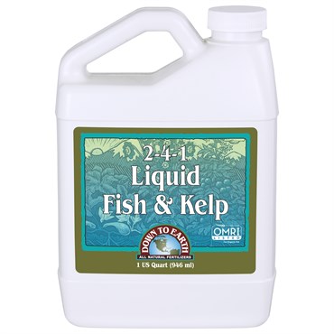 Down to Earth 32oz Liquid Fish & Kelp 2-4-1 OMRI