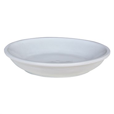 Michael Car 16.1" Flared Round Saucer White