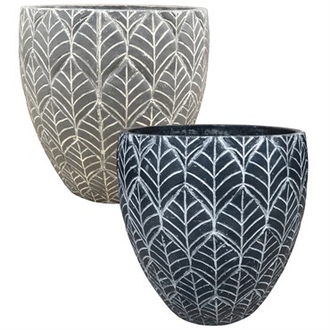 MCarr 12pc Round Leaf Planter Pallet Mixed Colors