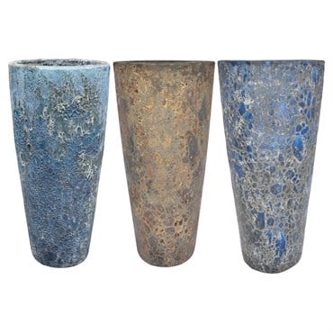 MCarr 15PC Tall Round Pltr Plt Mixed Colors