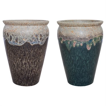 MCarr 12pc Tall Wide Mouth Jar Planter Pallet Mixed Colors