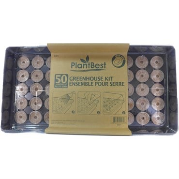 PlantBest 50 42mm Coconut Coir Pellet Greenhouse Kit