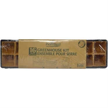 PlantBest 16 Coconut Coir Pot Greenhouse Kit
